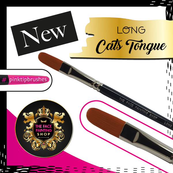 The Face Painting Shop Long Cats Tongue Brush (LONG CATS TONGUE)